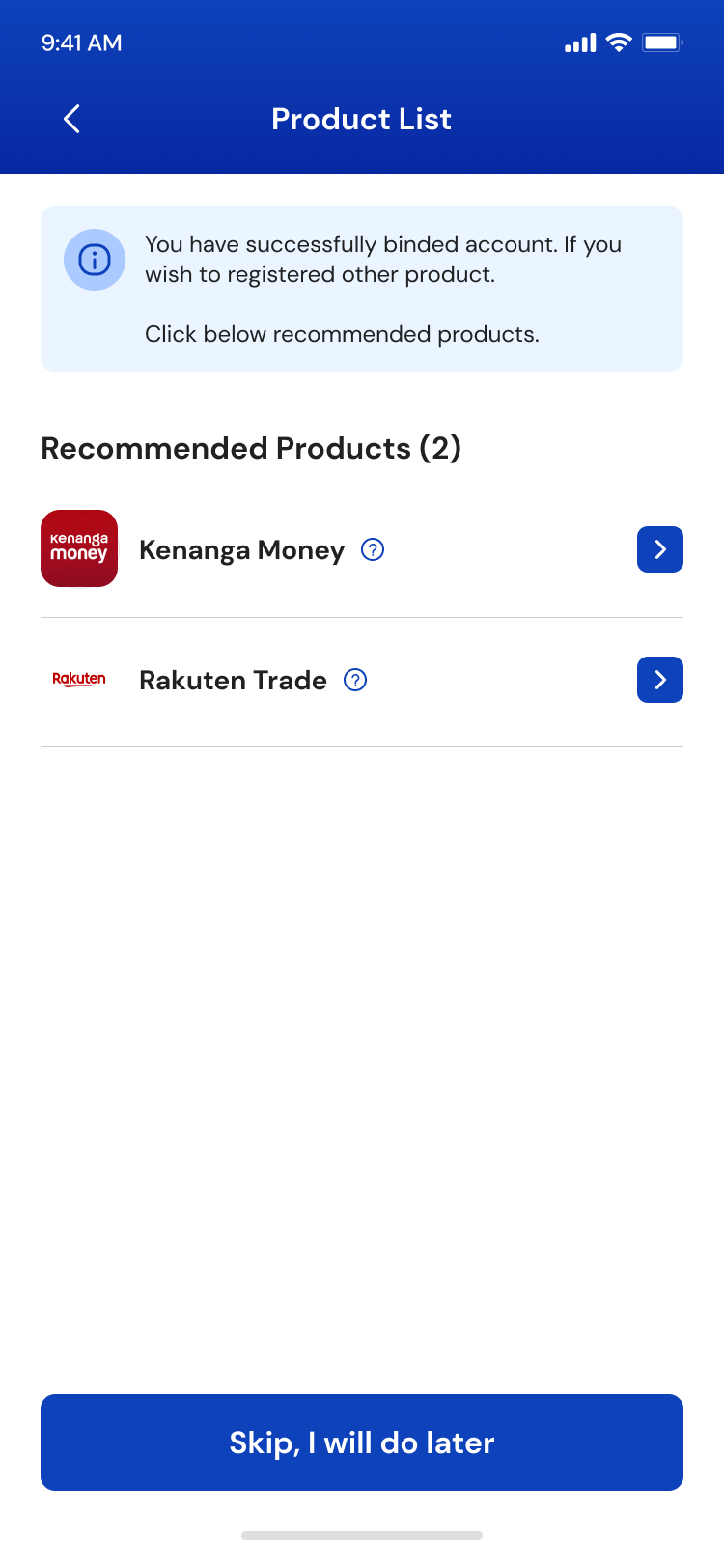 6.2 Product List - Select Product(first time user)-2